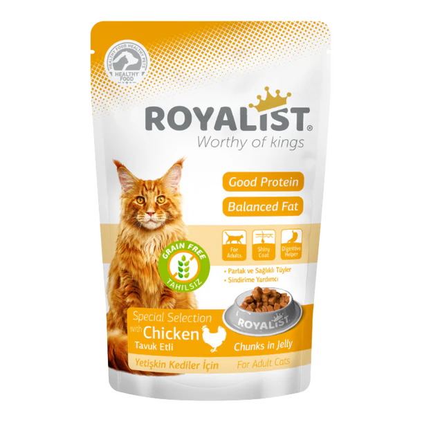 Royalist Wet Food, Chunks in Jelly With Chicken