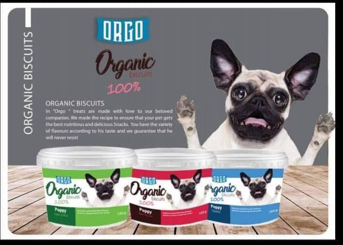 ORGO 100% Organic Biscuits for Puppies – Beef & Rice