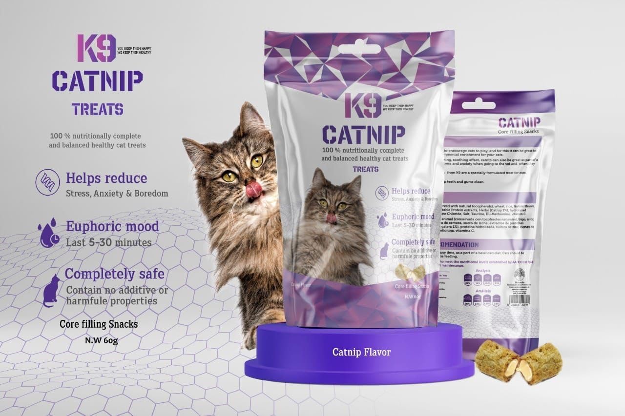 K9 Catnip Treats – Healthy Snacks for Cats 60g