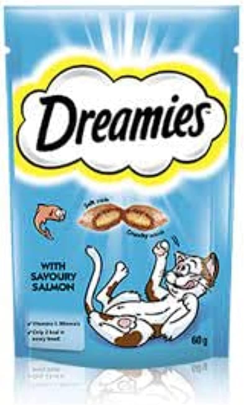 Dreamies – Crunchy Cat Treats with Savoury Salmon Flavor