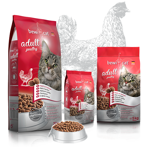 Bewi Cat Poultry For Adult Cats Rich in Chicken 1kg