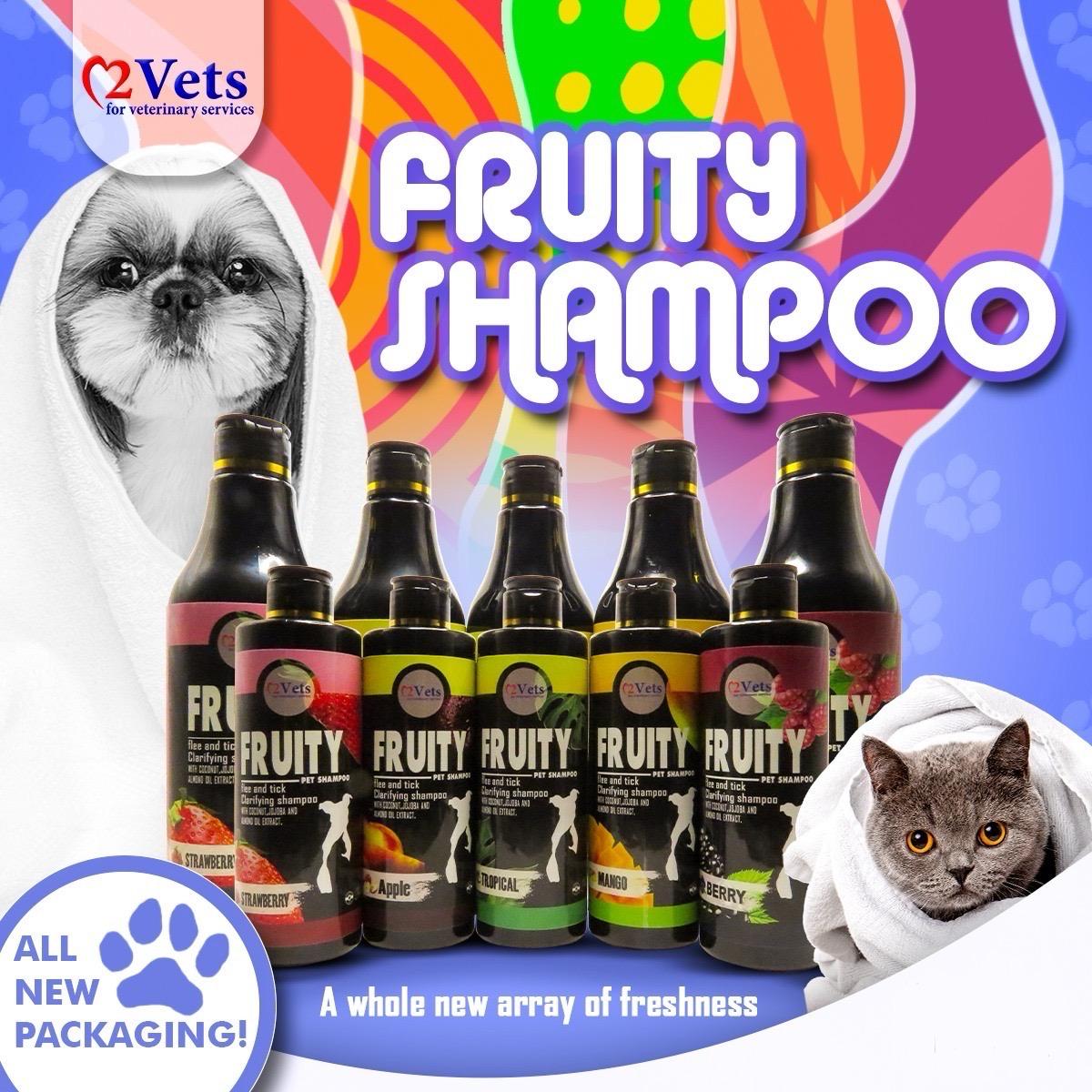2vets shampoo fruity 500ml