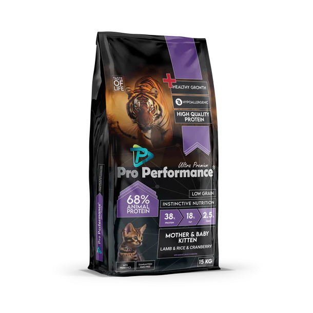 Pro Performance – Dry Food for Mother Cats and Kittens with Lamb & Rice (2kg)