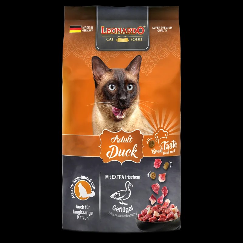 Leonardo   for adult  cat with duck 7.5 kg