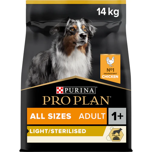 PURINA® Pro Plan® All Sizes Adult Light / Sterilised with OPTIWEIGHT®, Rich in Chicken Dry Dog Food 14KG