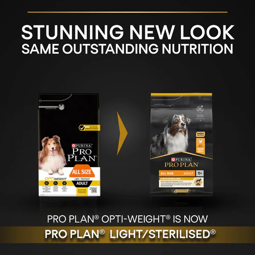 PURINA® Pro Plan® All Sizes Adult Light / Sterilised with OPTIWEIGHT®, Rich in Chicken Dry Dog Food 14KG