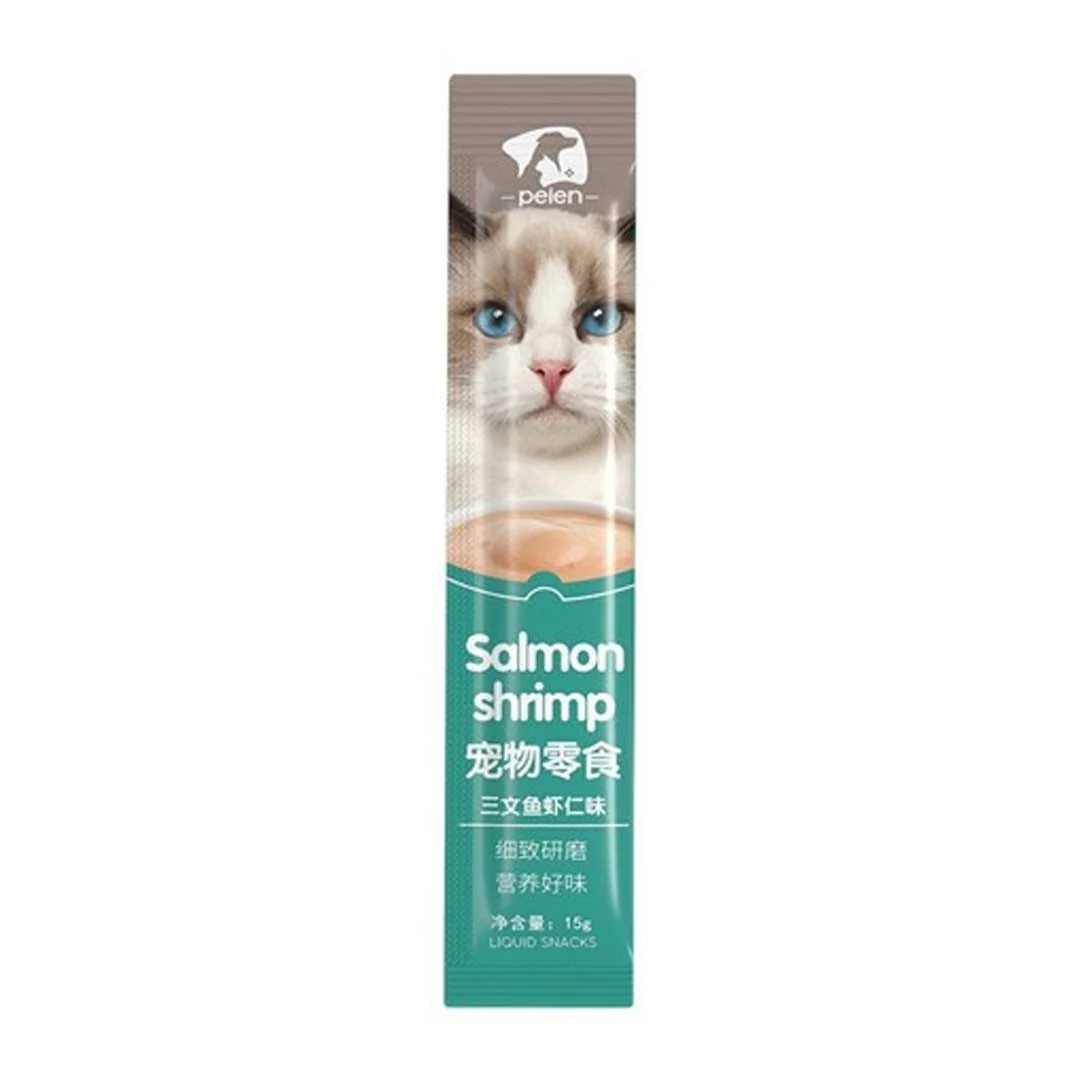 Peien Salmon & Shrimp Liquid Snacks for Cats