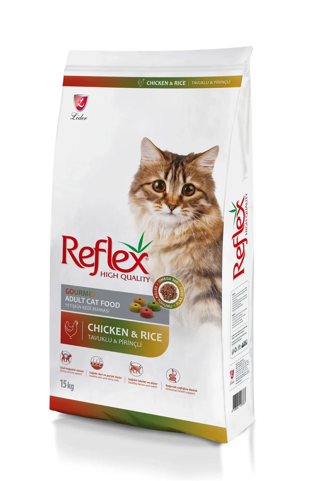 reflix multi color dry food for cats 15kg