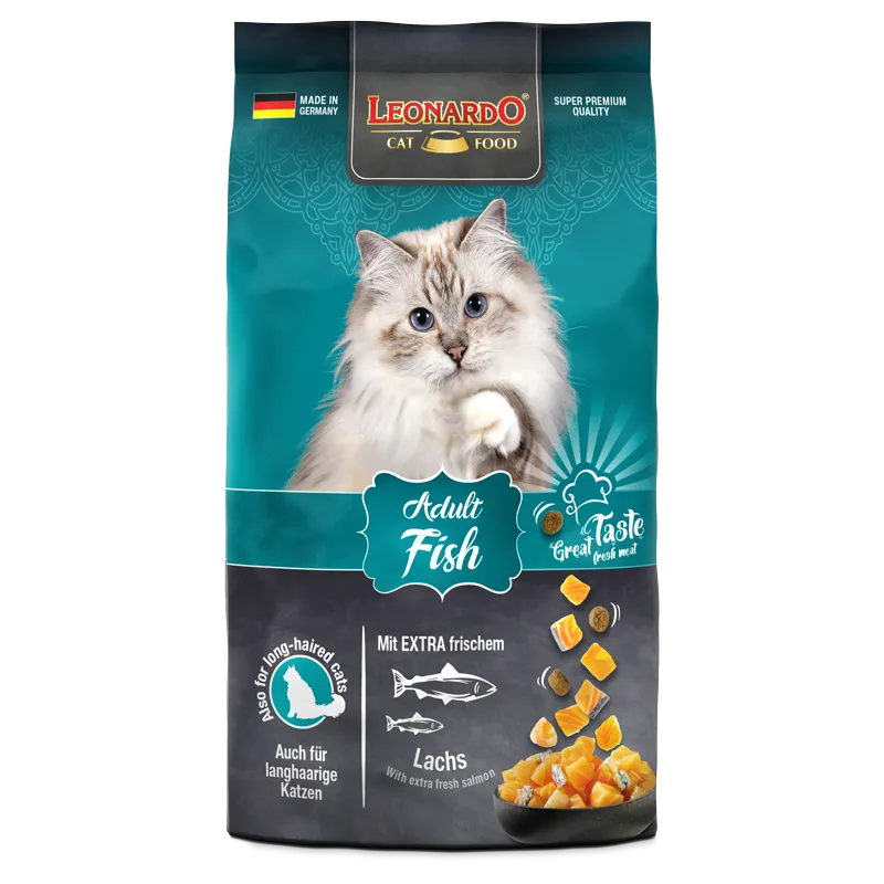 leonardo dry food with fish flavor for adult cats