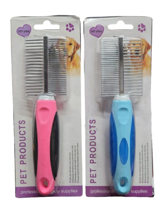 Double-sided detangling comb