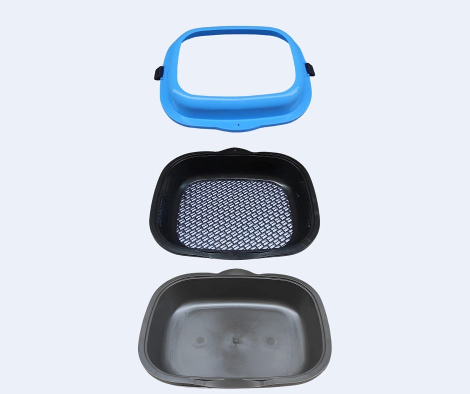 Egyptian litter box with filter