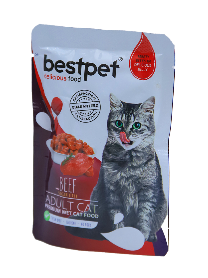 bestpet Wet Cat Food – With Beef in Jelly (85g)