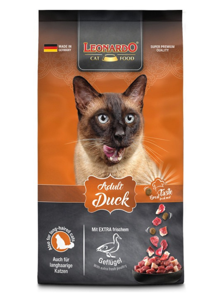 Leonardo   for adult  cat with duck 7.5 kg