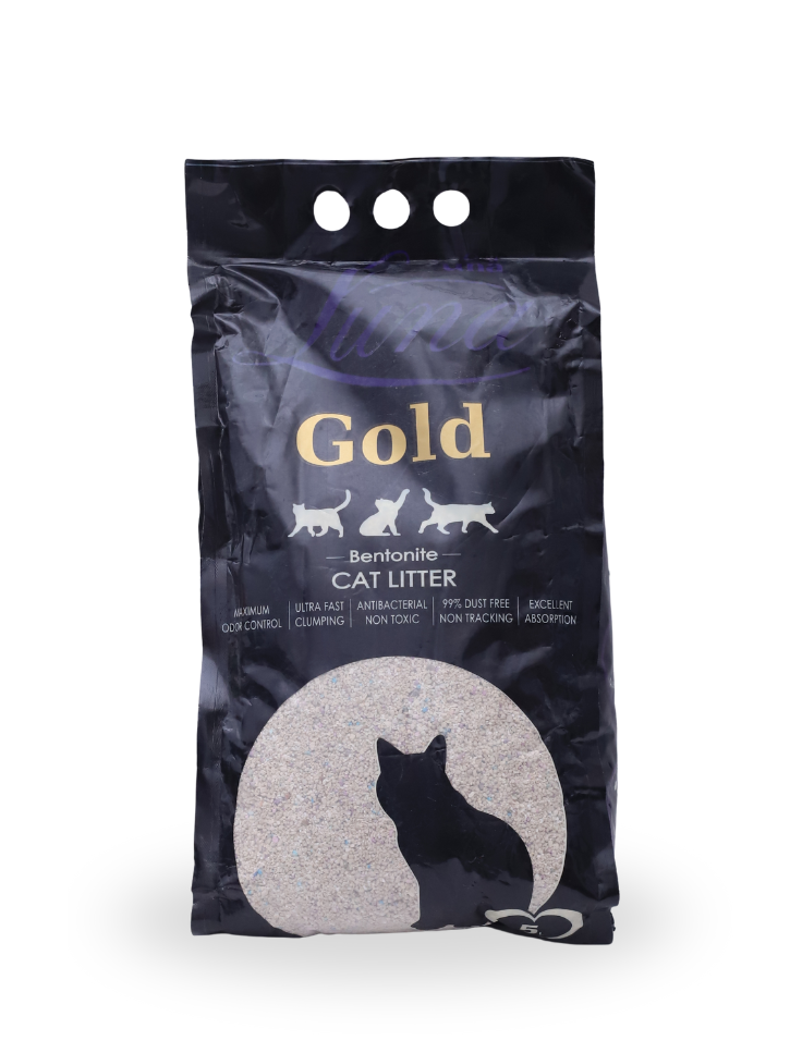 Luna Gold Bentonite Clumping Cat Litter (5L)