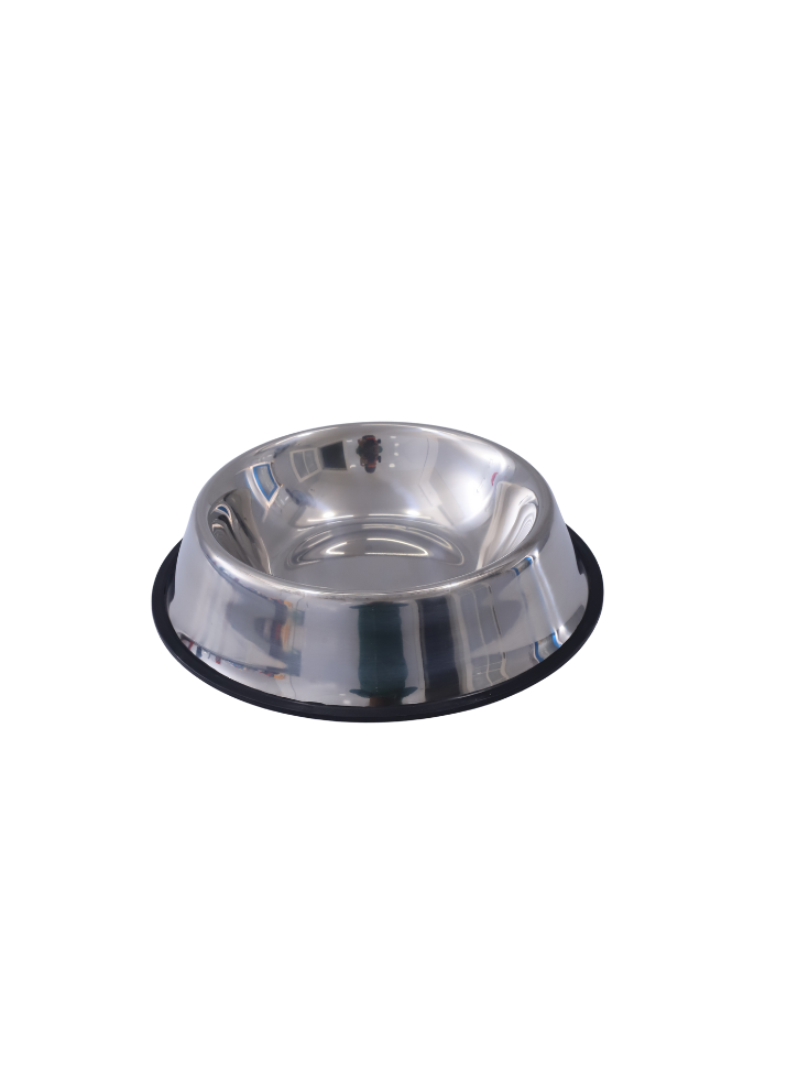 Large stainless steel dog bowl 40cm