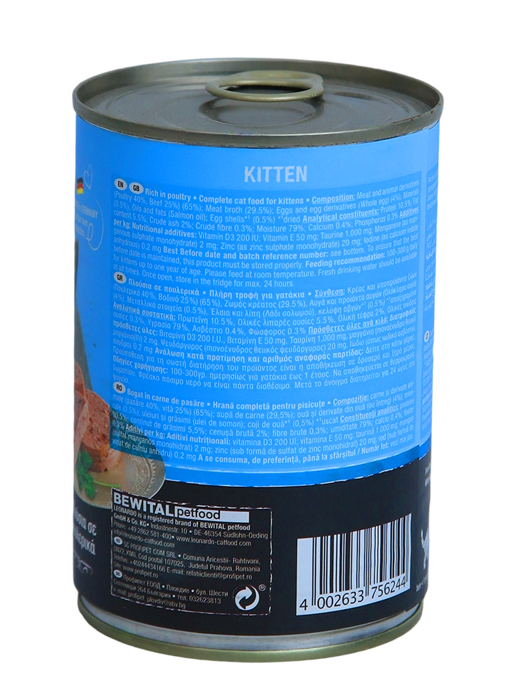 Leonardo Can For Kitten 400g
