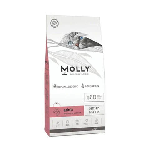 Molly SHINY HAIR Adult Shrimp & Salmon (2kg)