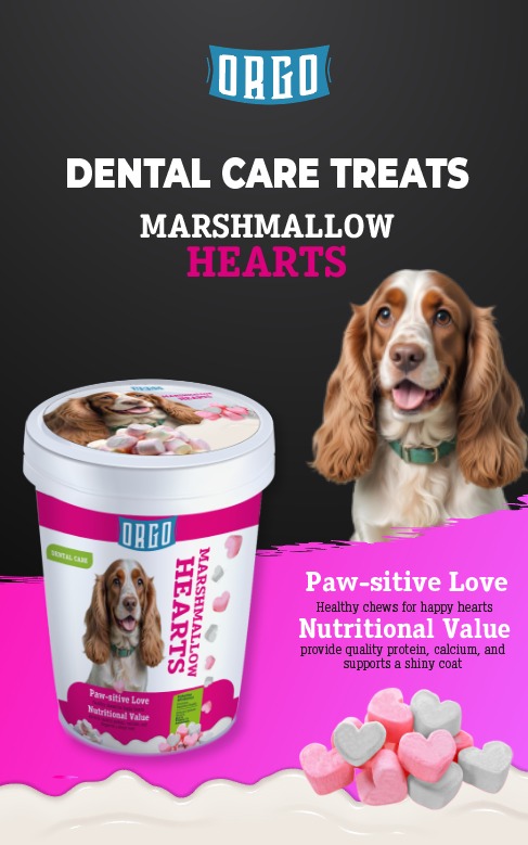 ORGO Marshmallow Hearts Dog Treats | Healthy & Tasty Rewards