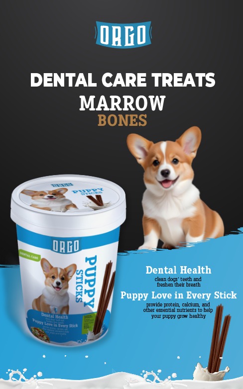 ORGO Dental Care Puppy Sticks (Marrow Bones) | Healthy Teeth & Fresh Breath
