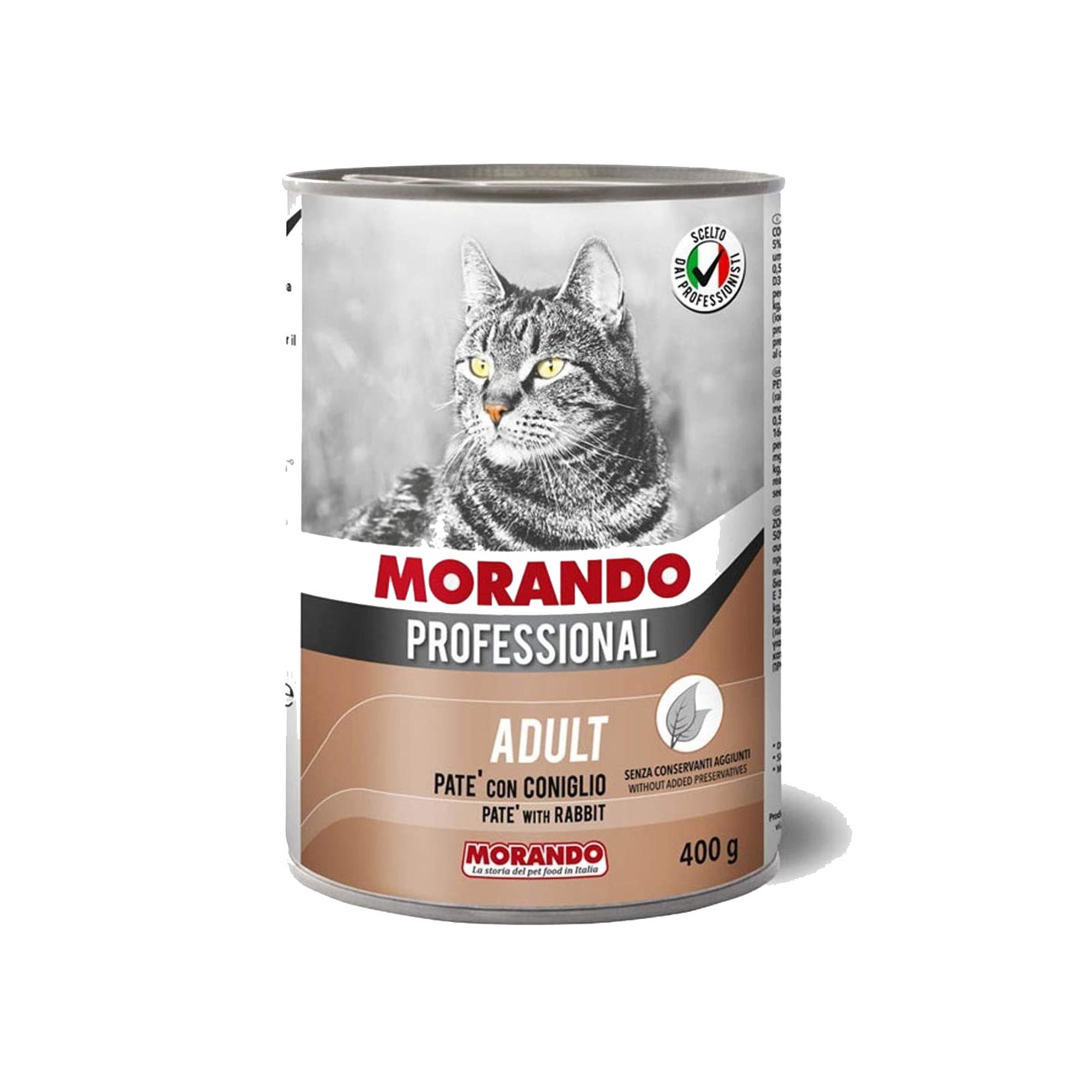 Morando can for cats with rabbit