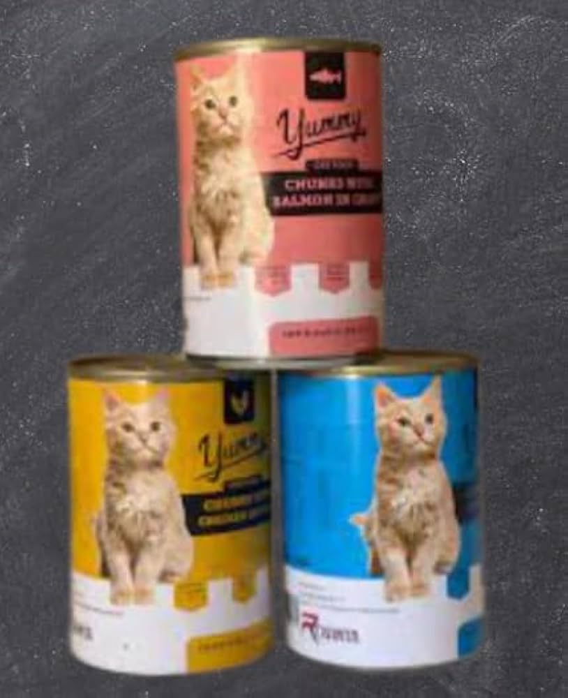 Yummy can food for cats