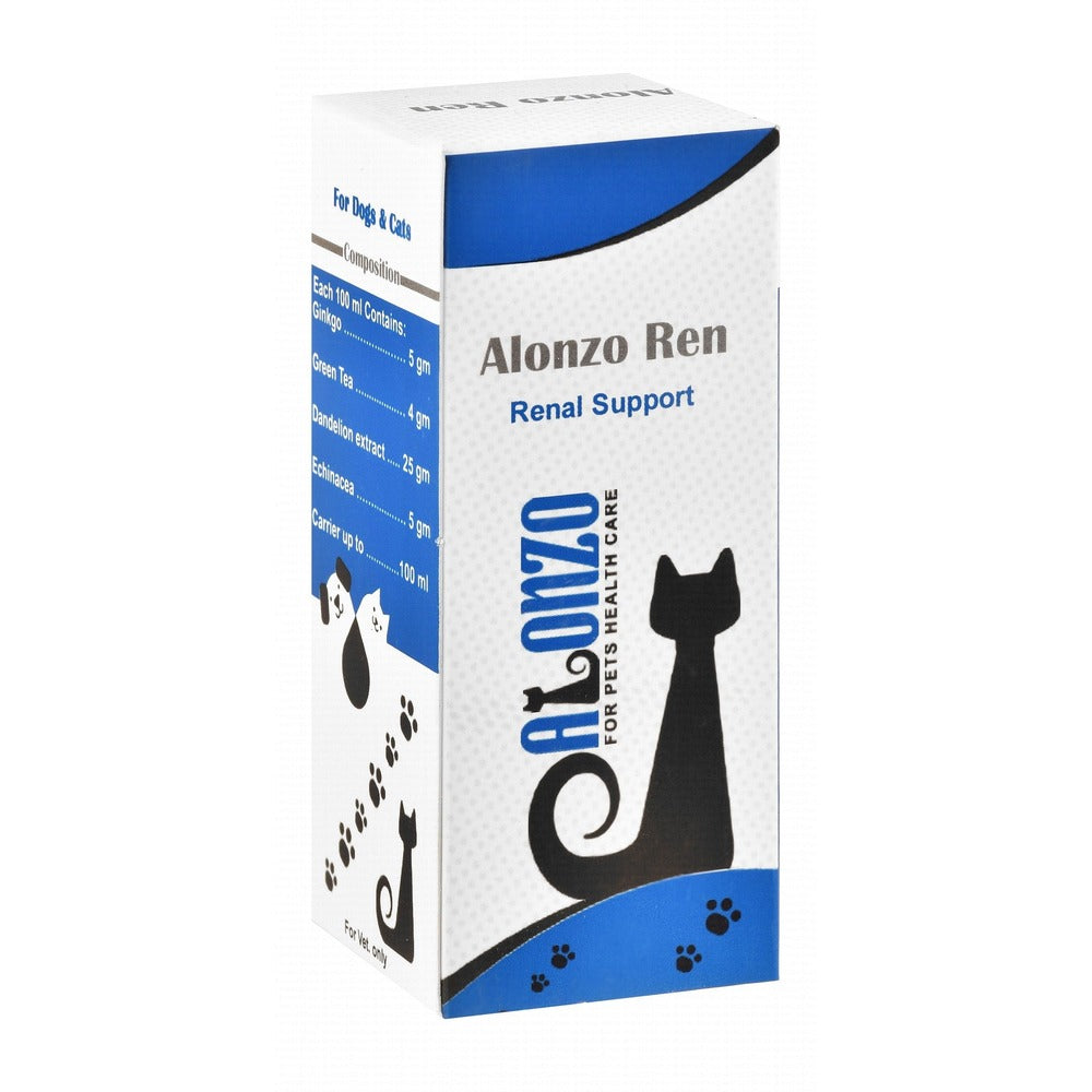 Alonzo Renal Support – Kidney Health Supplement for Dogs & Cats (100 ml)