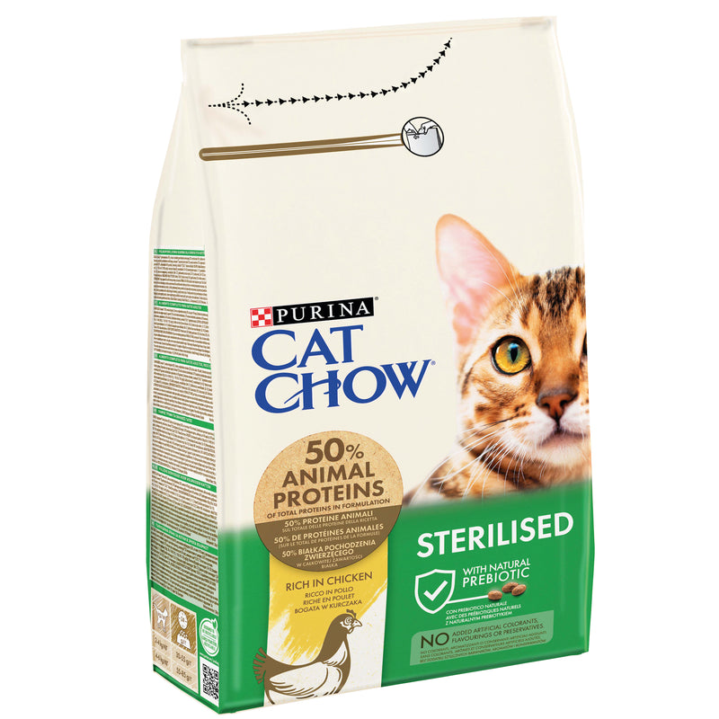 Purina Cat Chow Sterilised Rich in Chicken Dry Cat Food 1.5 Kg