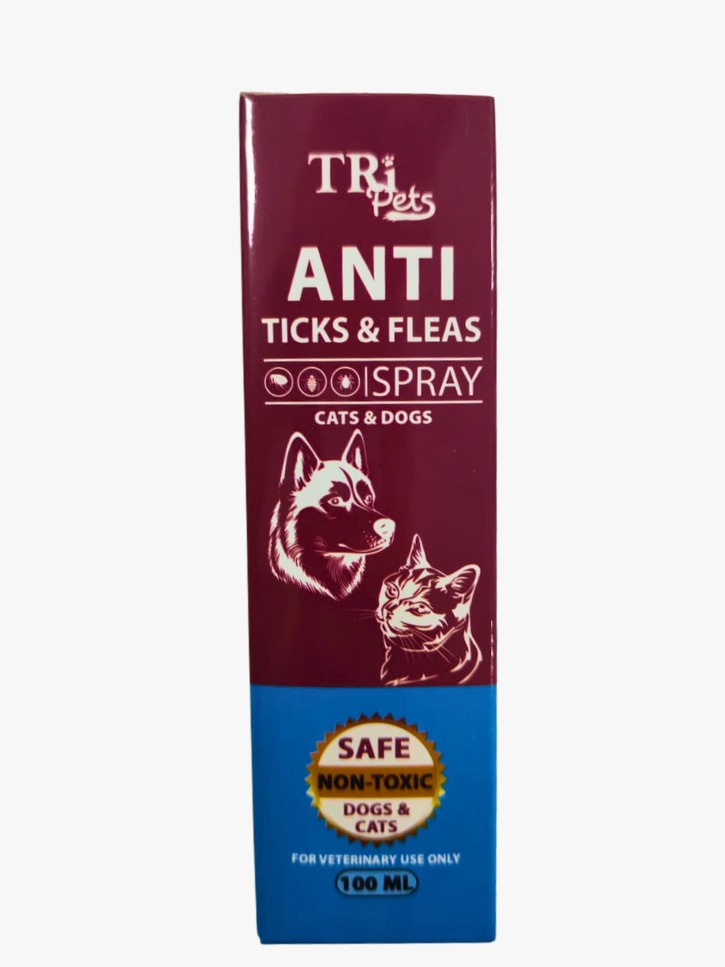 Tri Pets Anti Flea & Tick Treatment for Cats & Dogs 50 ml