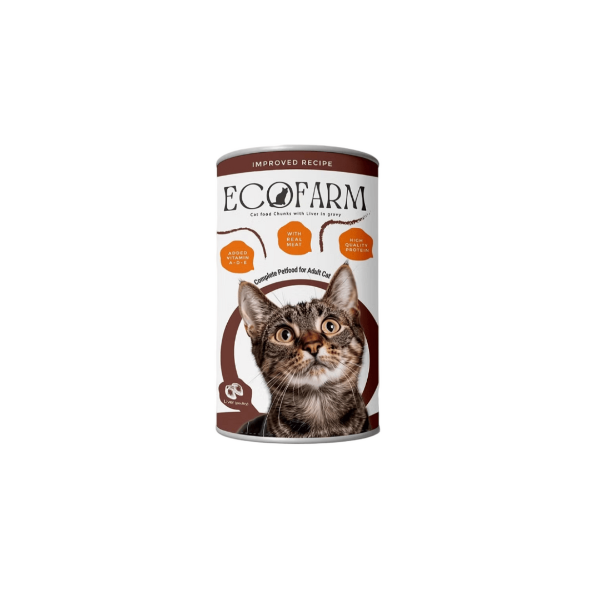 Ecofarm Wet Cat Food – Chunks with liver in Gravy