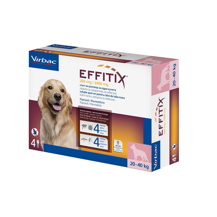 Virbac Effitix Spot On Flea Solution 20-40Kg - 1 Ampoule