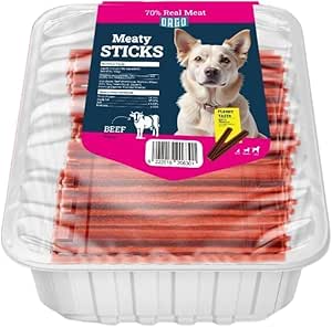 ORGO Meaty Sticks – Premium Natural Dog Treats | Healthy & Protein-Rich Snacks - Beef