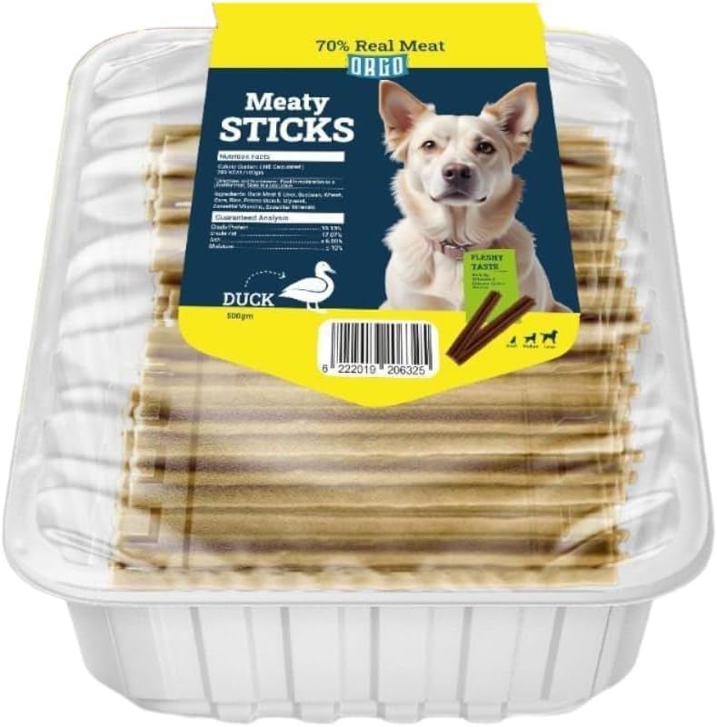 ORGO Meaty Sticks – Premium Natural Dog Treats | Healthy & Protein-Rich Snacks - Duck