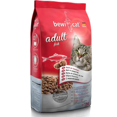 Bewi Cat food Adult Fish - 500gm