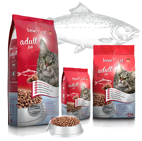 Bewi Cat food Adult Fish - 1 kg