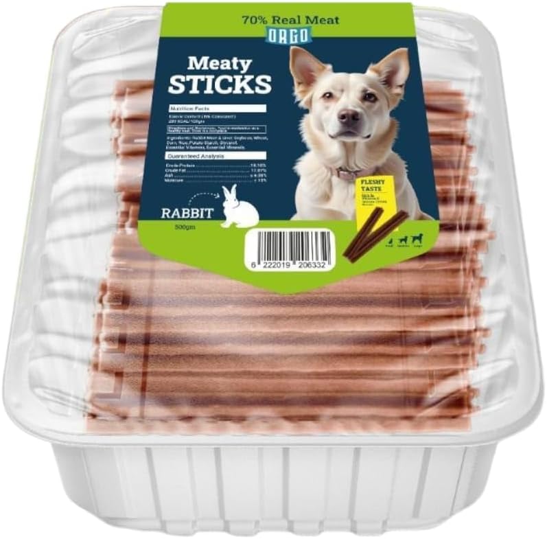 ORGO Meaty Sticks – Premium Natural Dog Treats | Healthy & Protein-Rich Snacks - Rabbit