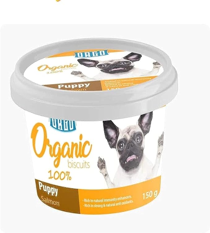 ORGO 100% Organic Biscuits for Puppies – Chicken & Rice - Salmon