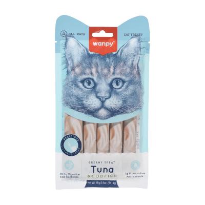 WANPY CREAMY TREAT FOR CAT - TUNA AND COD FISH