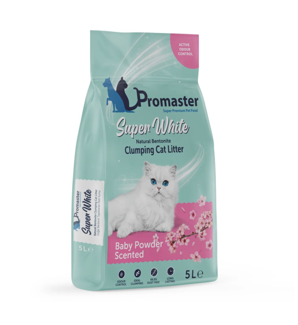promaster super white litter - Baby Powder + 5 L