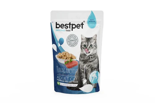Best Pet Pouch 85g | Premium Wet Food for Cats - Tuna and anchovy