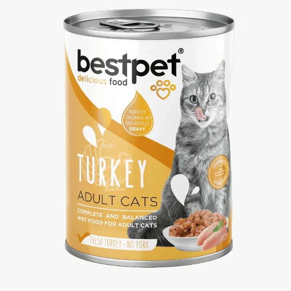 bestpet Cat Cans 400 gm - Veal