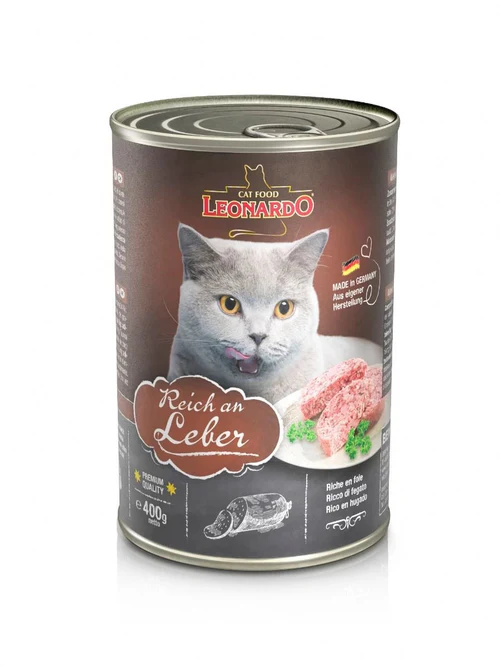Leonardo Cat Food Cans 400 gm - Liver