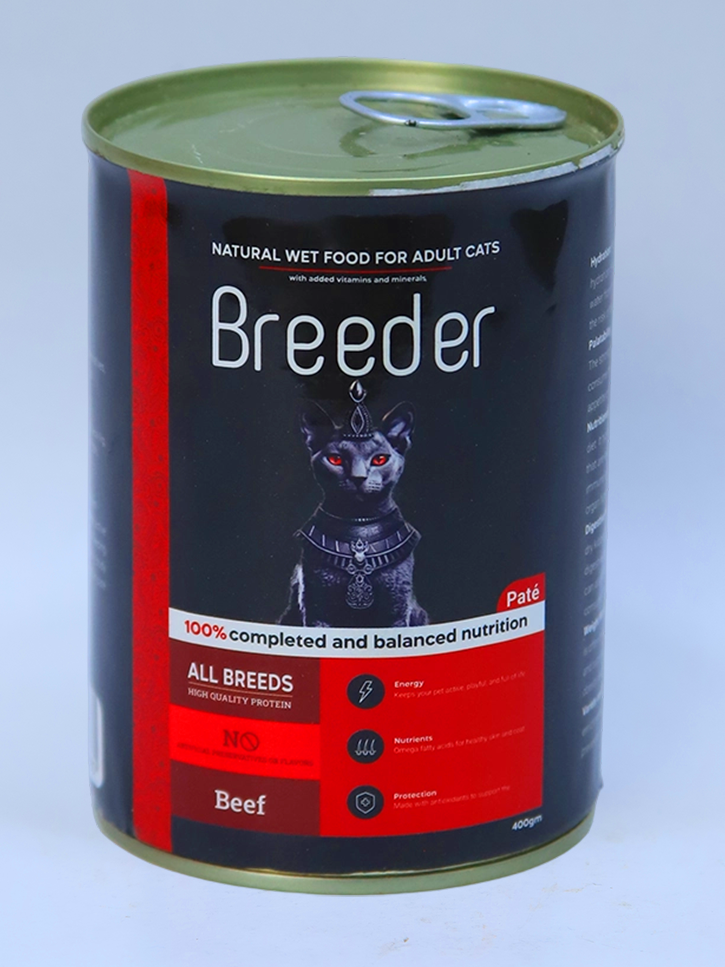 Breeder Wet Food for Cats | Nutritious & Delicious Cat Food Range in Egypt - Beef