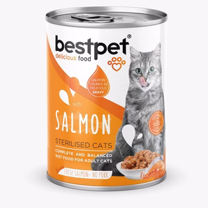 bestpet Cat Cans 400 gm - Salmon sterilized