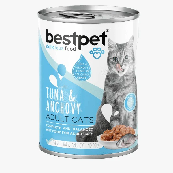 bestpet Cat Cans 400 gm - Tuna and anchovy