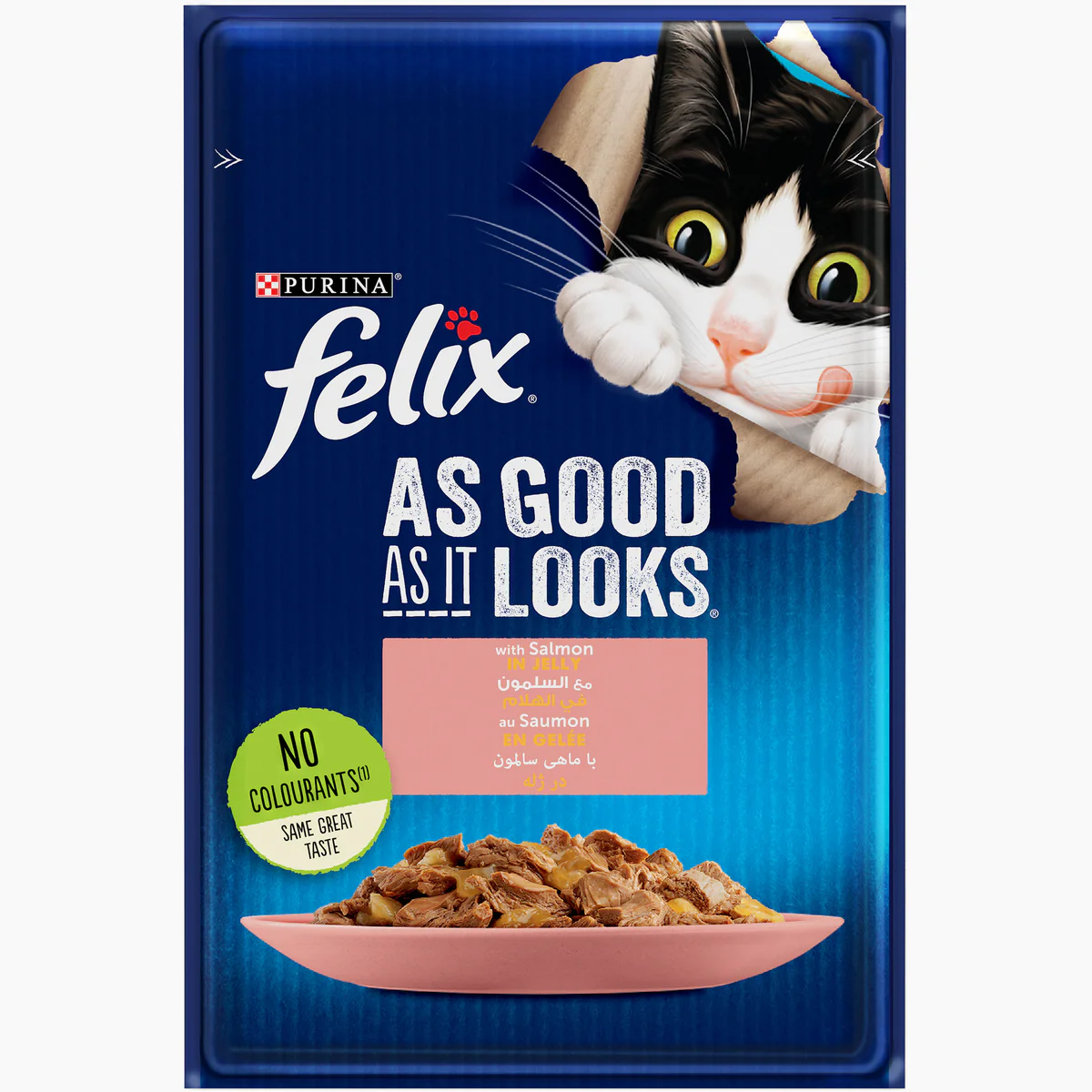 felix pouch for cats - Salmon