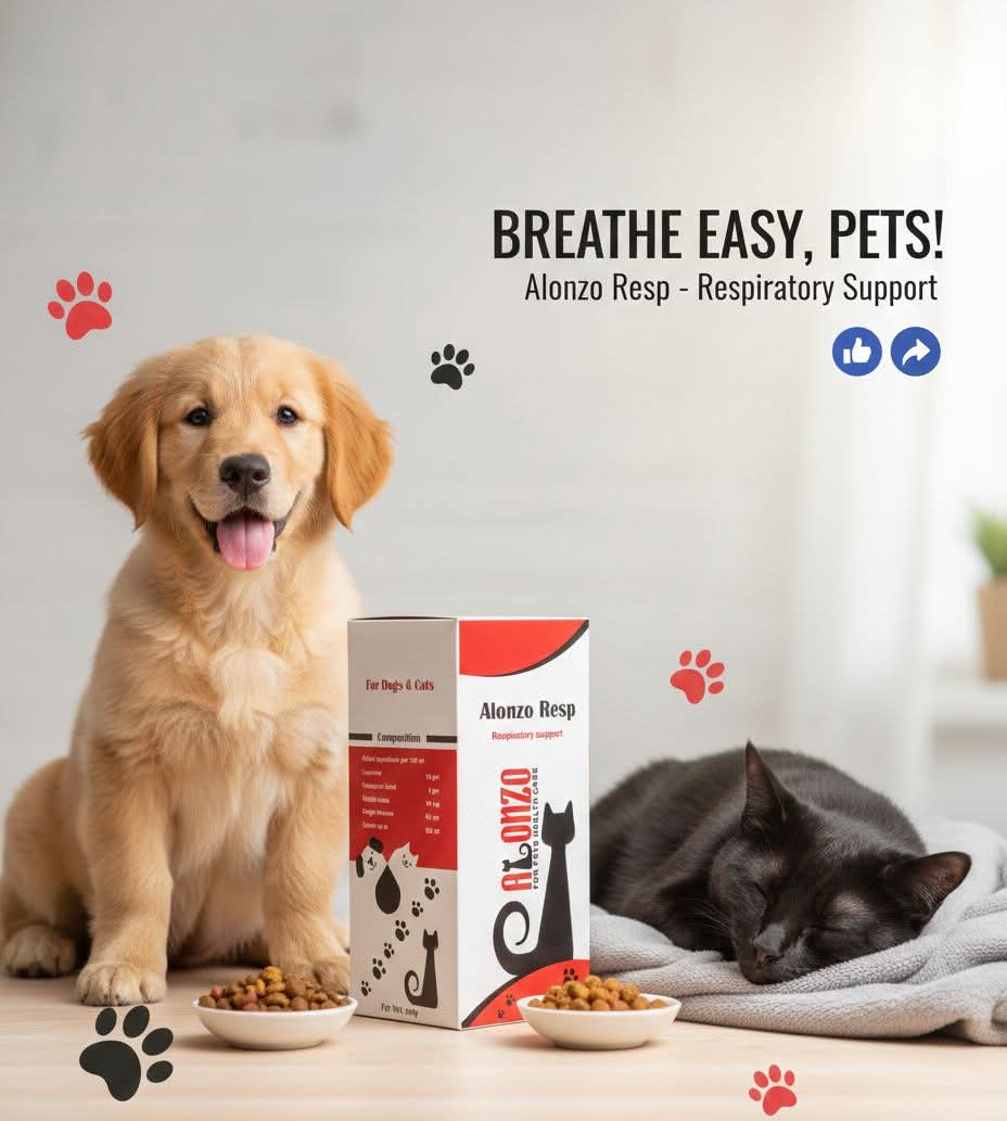 Alonzo Resp – Respiratory Support for Dogs & Cats 50 ml