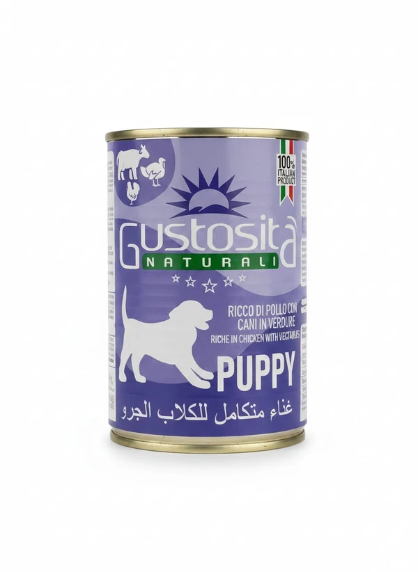 Gustosita Naturali Pate High Quality Wet Food Cans 400g - Chicken, Beef & Turkey
