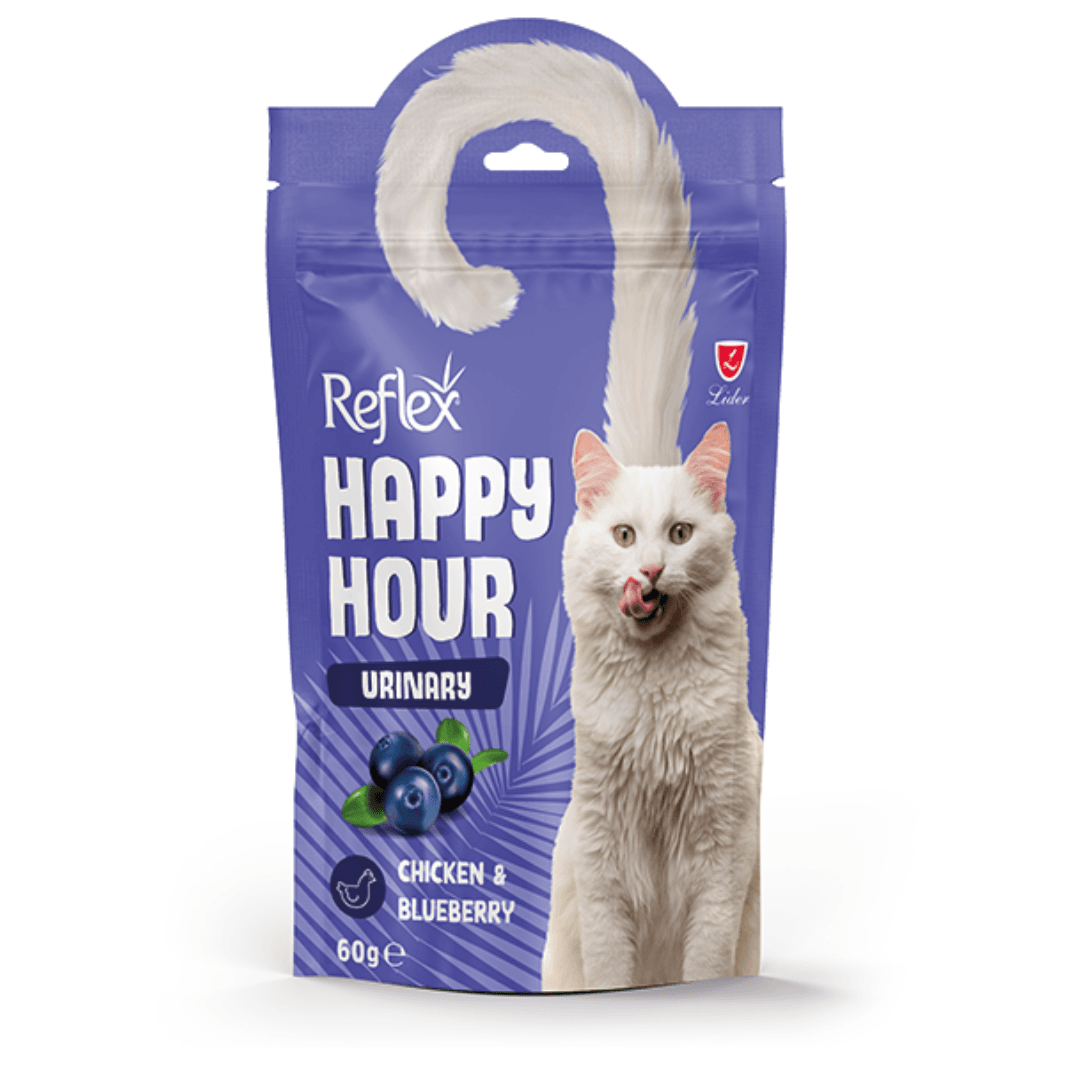 Reflex Happy Hour Cat Treats 60g - SALMON &BLUEBERRY