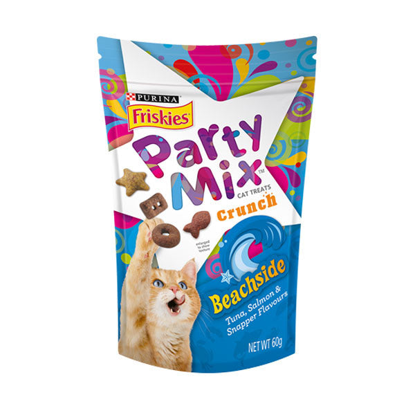 Purina Friskies Party Mix Cat Treats 60gm - BEACH SIDE