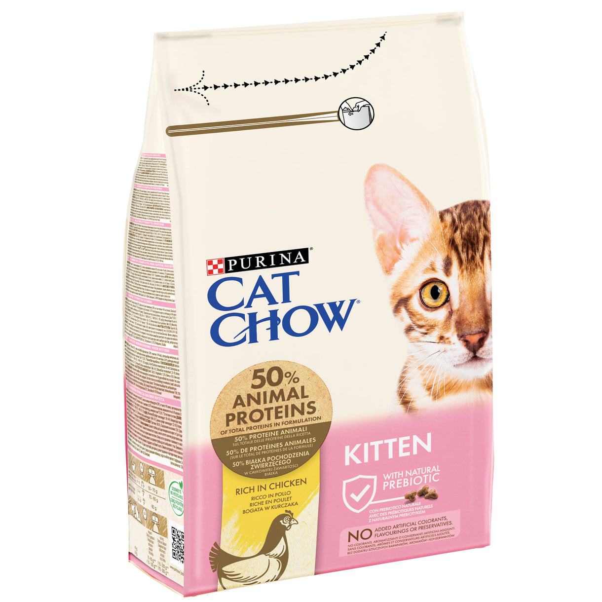 Purina CAT CHOW Kitten Rich in Chicken Dry Cat Food (1.5kg)